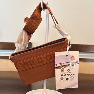 WILD ONE Cognac Knit Crossbody